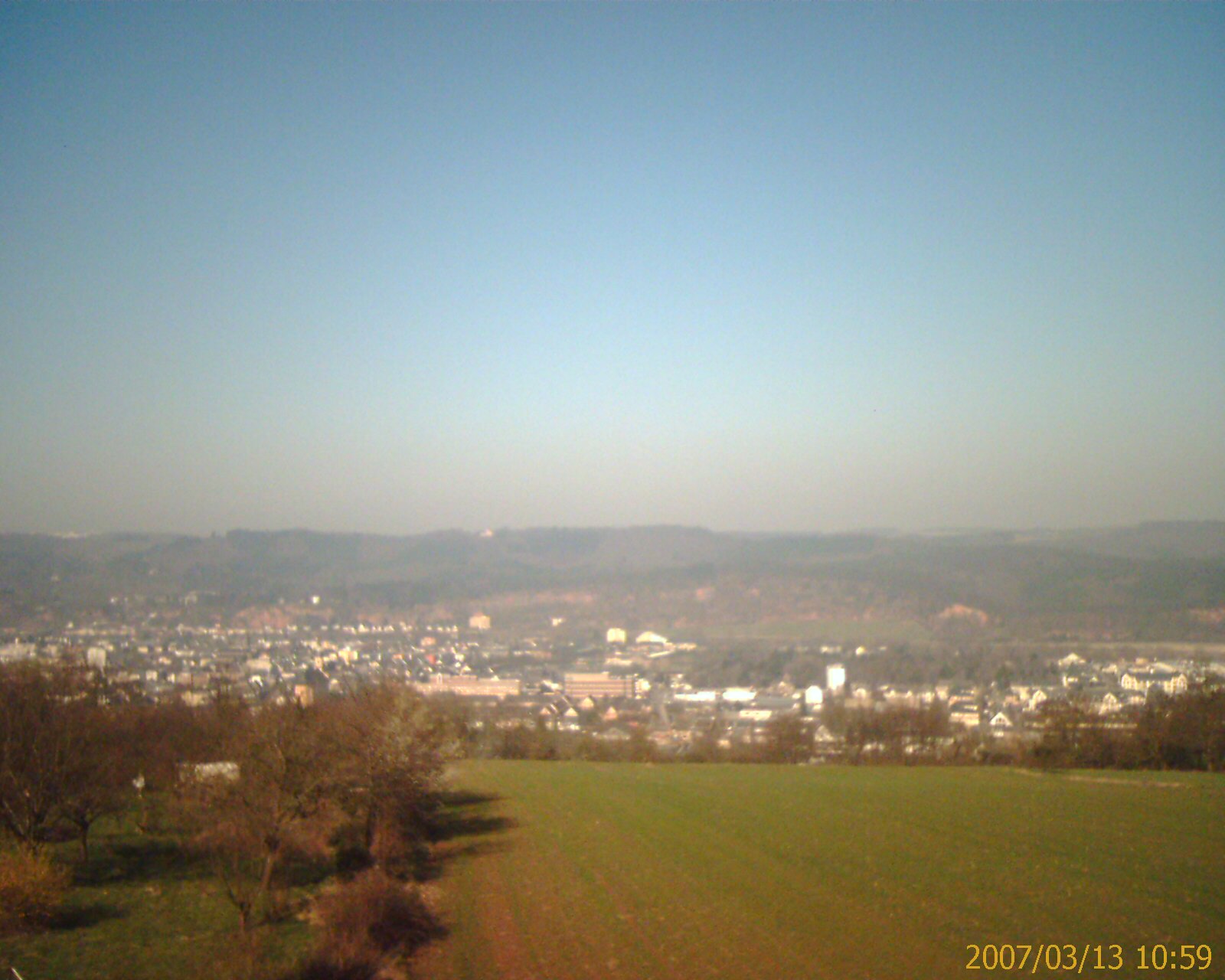 Blick über Trier am Ende des Winters