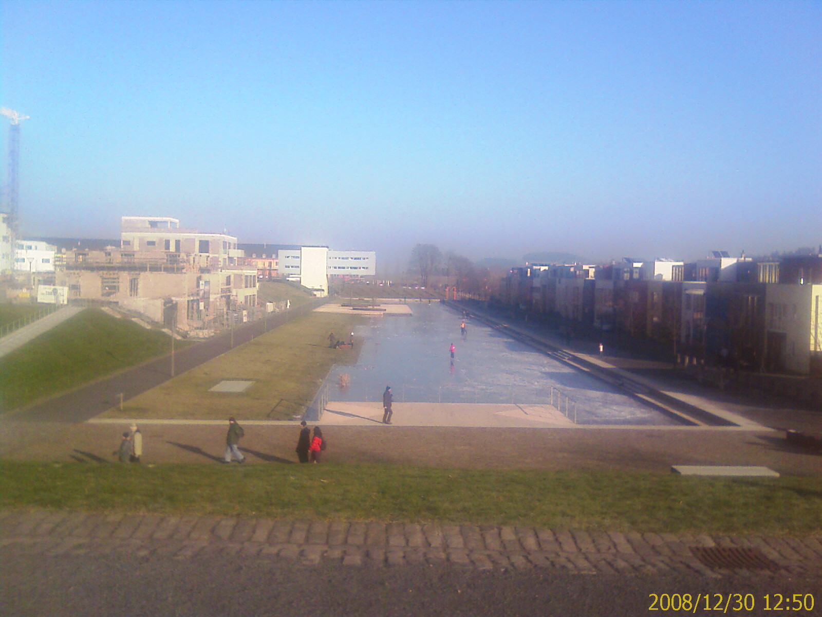 Eislauf auf dem Wasserband